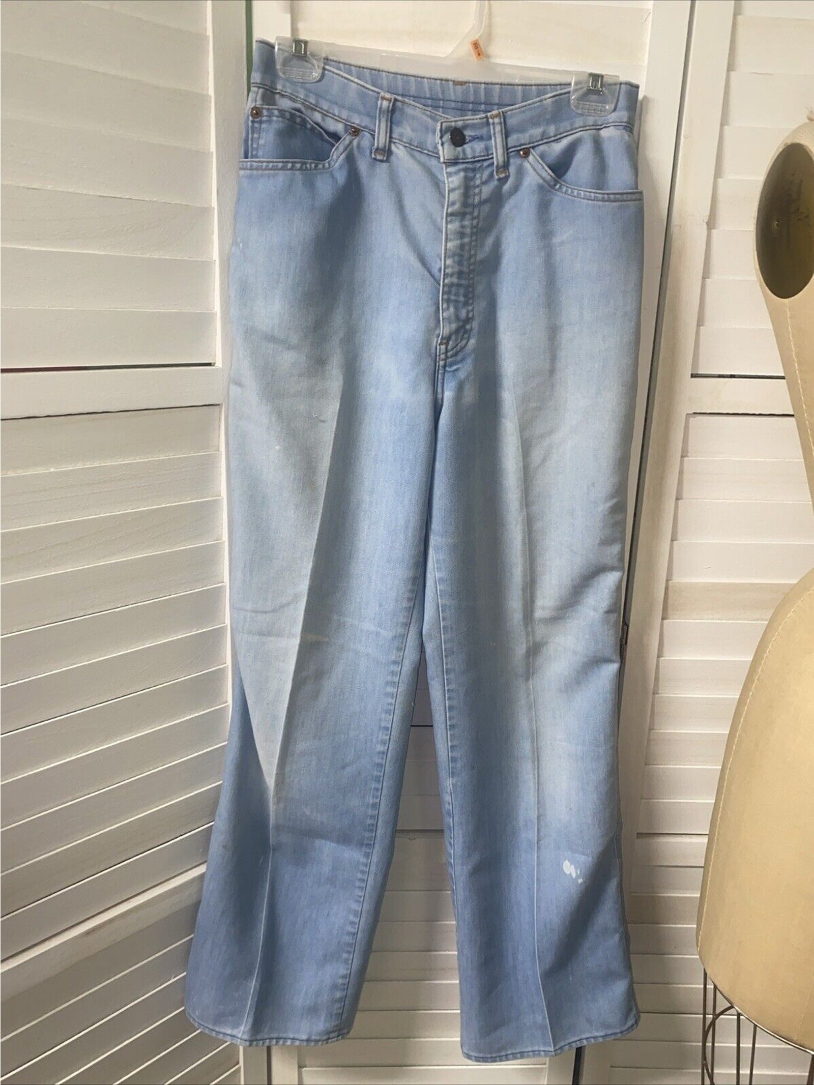 Vintage 1980 Women’s Olympics Levi's Blue Denim Jeans Size Light Wash Medium